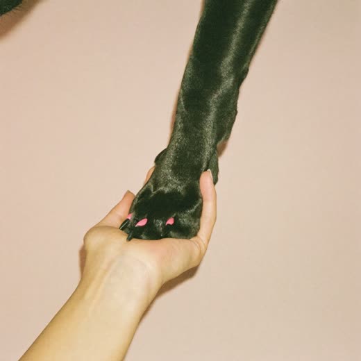 A dog's paw having its nails clipped